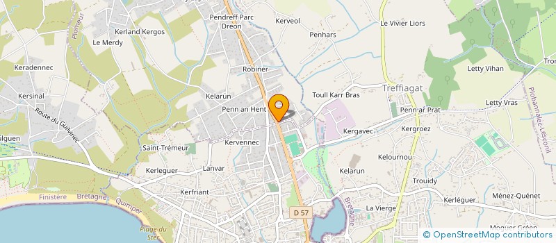 localisation de l'entreprise MADAME MARIE AUBERT  PLOMEUR