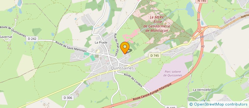 localisation de l'entreprise MADAME MARIE AUCLAIR à QUINSSAINES