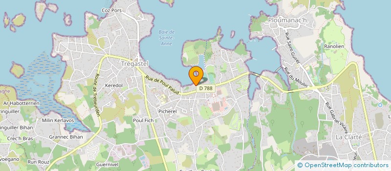 localisation de l'entreprise MADAME MARIE AUDE EVENOU  TREGASTEL