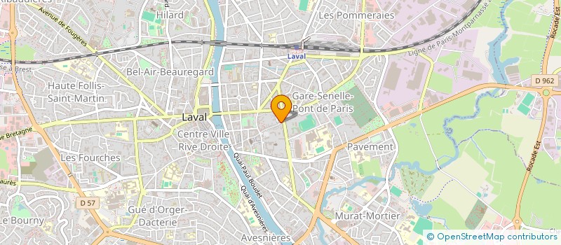 localisation de l'entreprise MADAME MARIE-AUDE LE BORGNE DE BOISRIOU à LAVAL