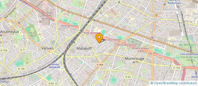 localisation de l'entreprise MADAME MARIE AUDE PELET DU PLANTY  MALAKOFF