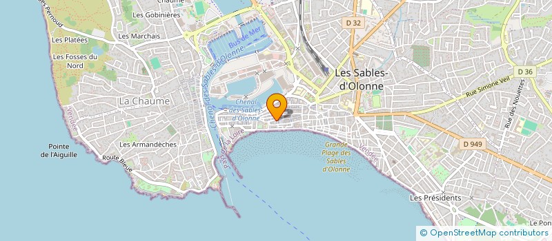 localisation de l'entreprise MADAME MARIE AUDIER à LES SABLES D'OLONNE