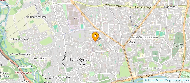 localisation de l'entreprise MADAME MARIE AUDIN  SAINT-CYR-SUR-LOIRE