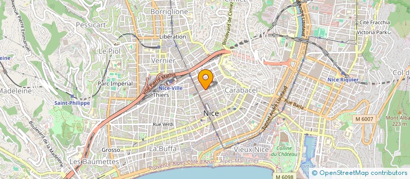 localisation de l'entreprise MADAME MARIE AUDRAS à NICE