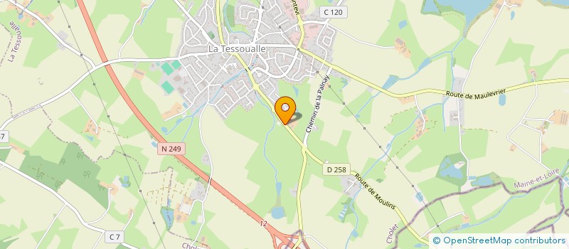 localisation de l'entreprise MADAME MARIE AUDUREAU  LA TESSOUALLE