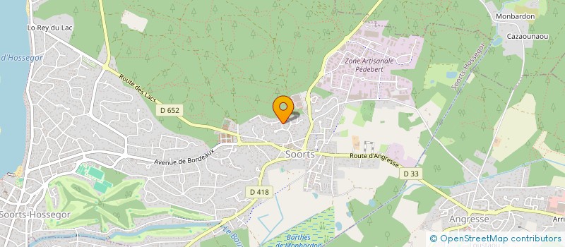 localisation de l'entreprise MADAME MARIE AUGER  SOORTS-HOSSEGOR