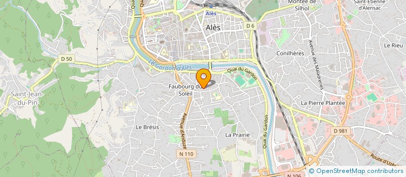 localisation de l'entreprise MADAME MARIE AUGER  ALES