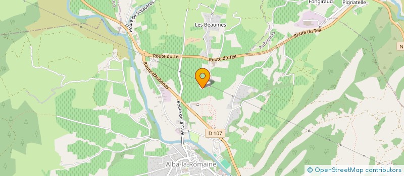 localisation de l'entreprise MADAME MARIE AUGERAS  ALBA-LA-ROMAINE