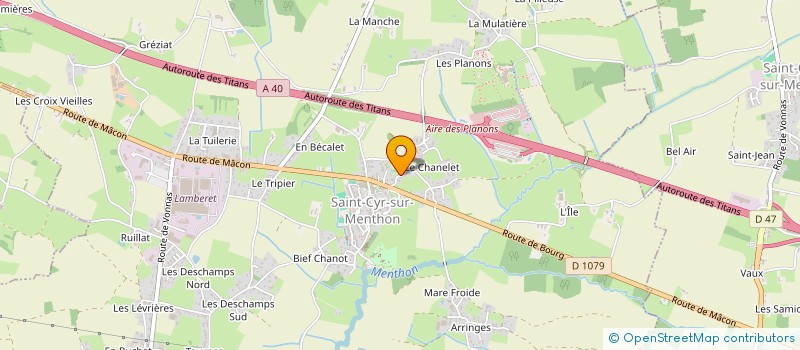 localisation de l'entreprise MADAME MARIE AUMEUNIER  SAINT-CYR-SUR-MENTHON