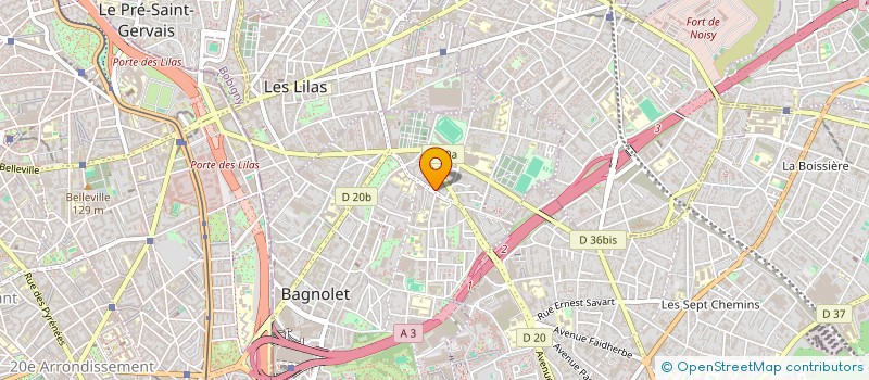 localisation de l'entreprise MADAME MARIE AUMONT à BAGNOLET