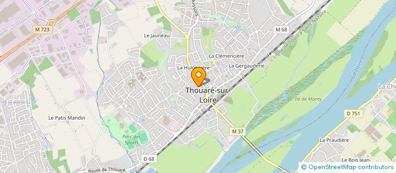 localisation de l'entreprise MADAME MARIE AUNEAU à THOUARE-SUR-LOIRE