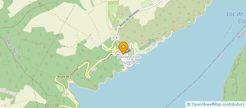 localisation de l'entreprise MADAME MARIE AURELIE PERRAUDIN  SAINTE-CROIX-DU-VERDON