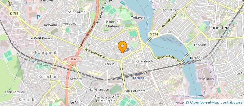 localisation de l'entreprise MADAME MARIE AURILLON à LORIENT