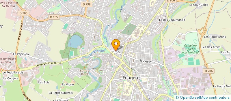 localisation de l'entreprise MADAME MARIE AUSSANT  FOUGERES