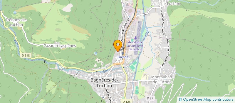 localisation de l'entreprise MADAME MARIE AVENTIN à BAGNERES-DE-LUCHON