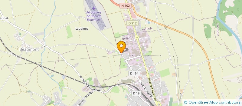 localisation de l'entreprise MADAME MARIE AVINAIN  BRIOUDE