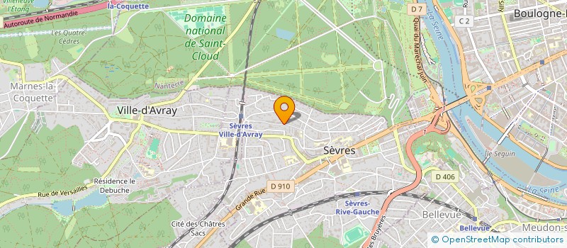 localisation de l'entreprise MADAME MARIE-AXELLE PHILIPPOT à SEVRES