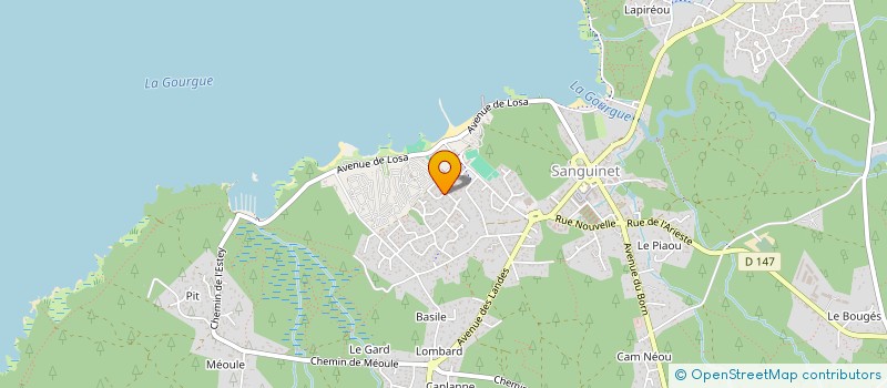 localisation de l'entreprise MADAME MARIE-AYMEE BOISAUBERT  SANGUINET