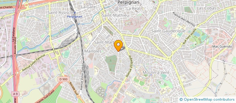 localisation de l'entreprise MADAME MARIE AYMERICH  PERPIGNAN