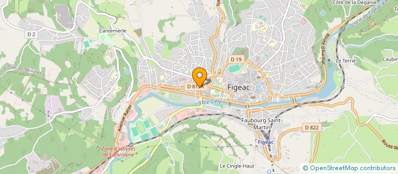 localisation de l'entreprise MADAME MARIE AYROLES à FIGEAC