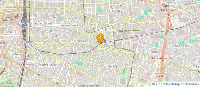 localisation de l'entreprise MADAME MARIE BA-ANG  VILLEURBANNE