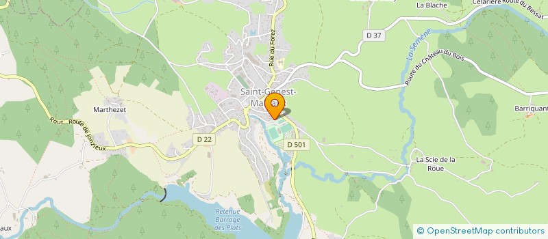 localisation de l'entreprise MADAME MARIE BACHET  SAINT-GENEST-MALIFAUX