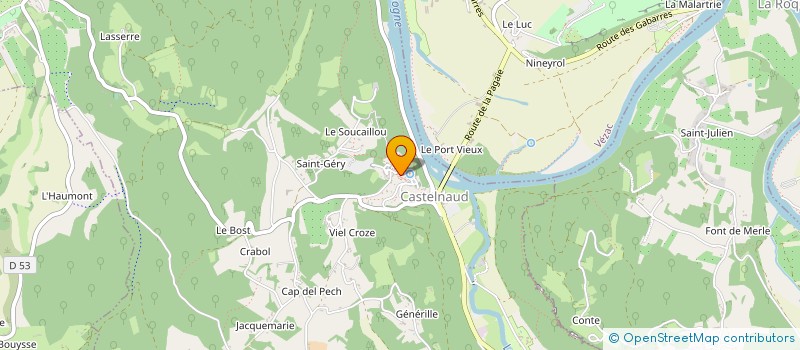 localisation de l'entreprise MADAME MARIE BAGUET  GOURDON