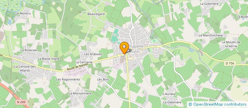 localisation de l'entreprise MADAME MARIE BAHUAUD à LA CHAPELLE-HEULIN
