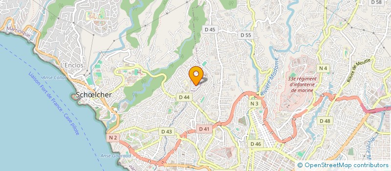 localisation de l'entreprise MADAME MARIE BAIGNE  FORT-DE-FRANCE