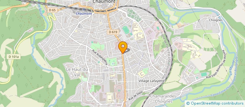 localisation de l'entreprise MADAME MARIE BAIZET à CHAUMONT