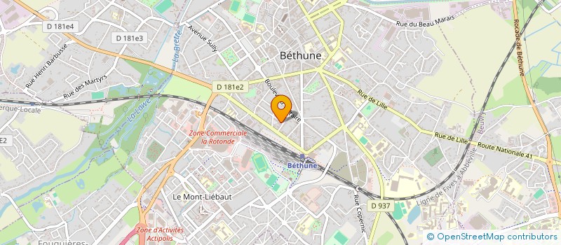 localisation de l'entreprise MADAME MARIE BALIJON  BETHUNE