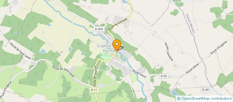 localisation de l'entreprise MADAME MARIE BAQUE à EUGENIE-LES-BAINS