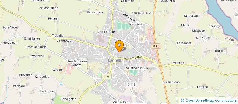 localisation de l'entreprise MADAME MARIE BARAIS  LANNILIS