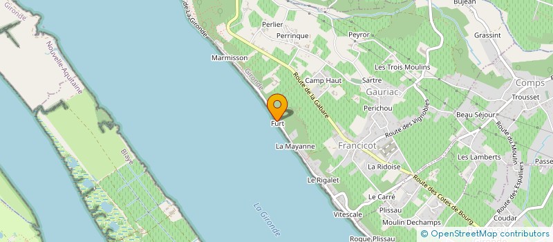 localisation de l'entreprise MADAME MARIE BARAS  PRIGNAC-ET-MARCAMPS