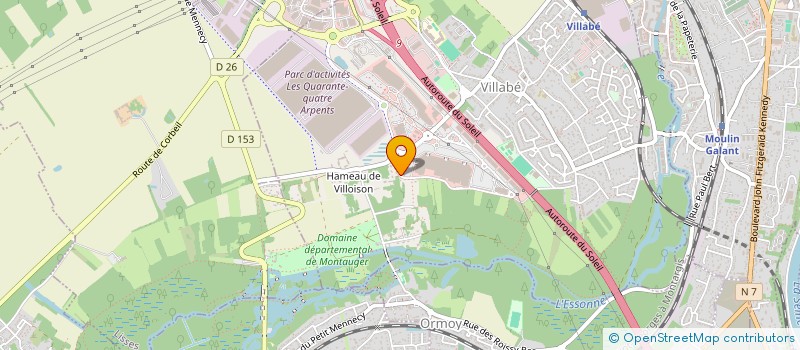 localisation de l'entreprise MADAME MARIE BARAT  VILLABE