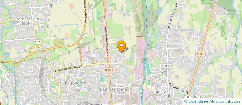 localisation de l'entreprise MADAME MARIE-BARBARA SEGALEN  TARBES