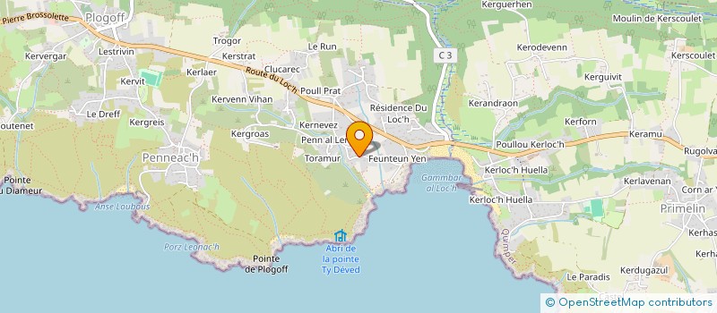 localisation de l'entreprise MADAME MARIE BARBEOC H  CLEDEN-CAP-SIZUN