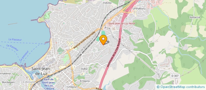 localisation de l'entreprise MADAME MARIE BARBIER  SAINT-JEAN-DE-LUZ