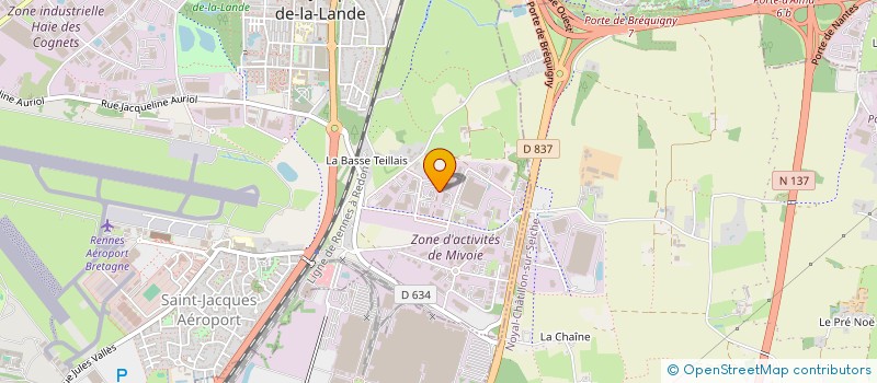 localisation de l'entreprise MADAME MARIE BARDOUX à ST JACQUES DE LA LANDE