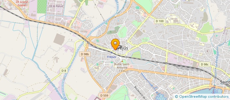 localisation de l'entreprise MADAME MARIE BARET à FREJUS