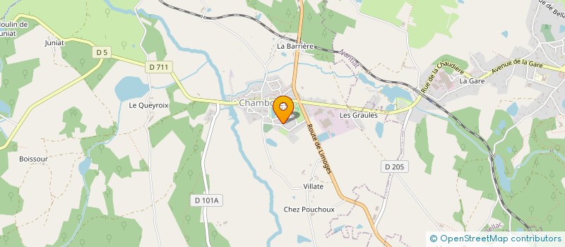 localisation de l'entreprise MADAME MARIE BARITAUD à COMPREIGNAC