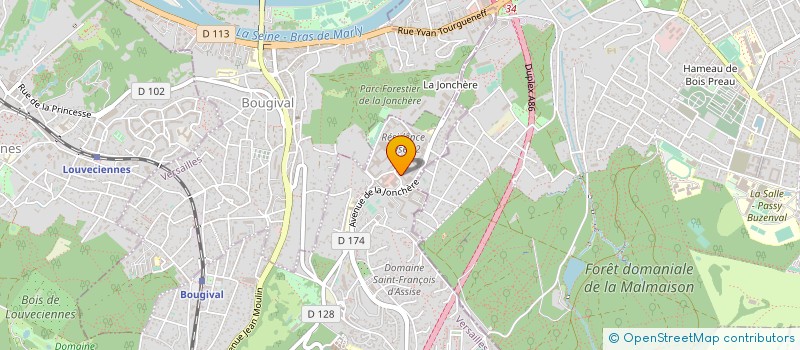 localisation de l'entreprise MADAME MARIE BARNAY  LA CELLE-SAINT-CLOUD