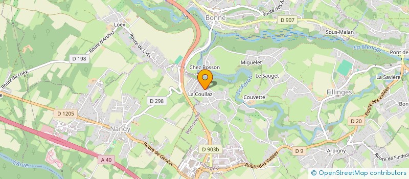 localisation de l'entreprise MADAME MARIE BARNOUIN  FILLINGES