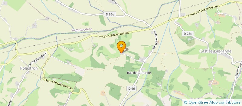 localisation de l'entreprise MADAME MARIE BARON  FUSTIGNAC