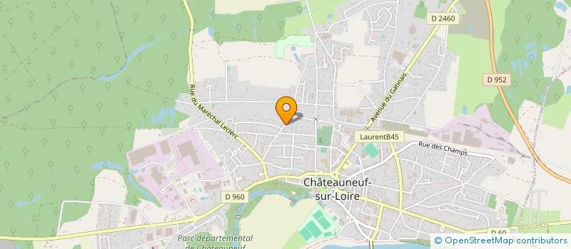 localisation de l'entreprise MADAME MARIE BARON à CHATEAUNEUF-SUR-LOIRE