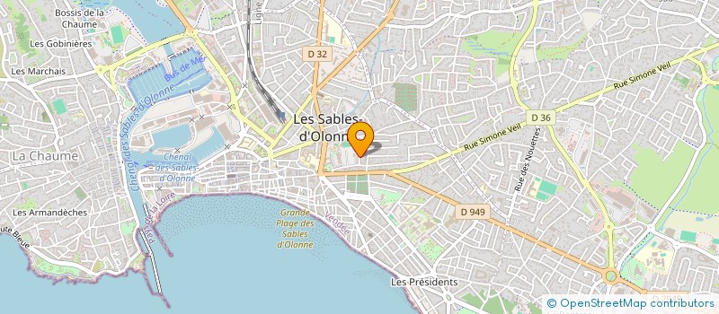 localisation de l'entreprise MADAME MARIE BAROT à LES SABLES D'OLONNE