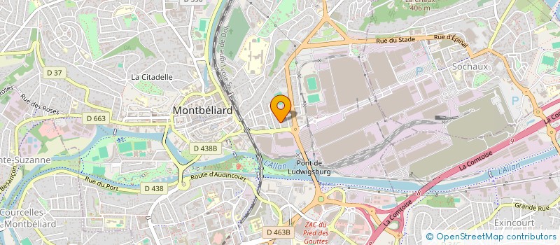 localisation de l'entreprise MADAME MARIE BAROTH  MONTBELIARD