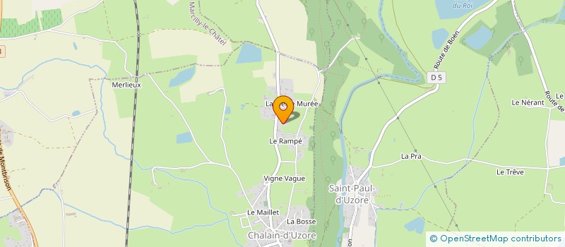 localisation de l'entreprise MADAME MARIE BAROU  CHALAIN-D'UZORE