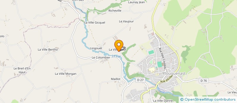 localisation de l'entreprise MADAME MARIE BARRAILLIER à PLOUGUENAST-LANGAST
