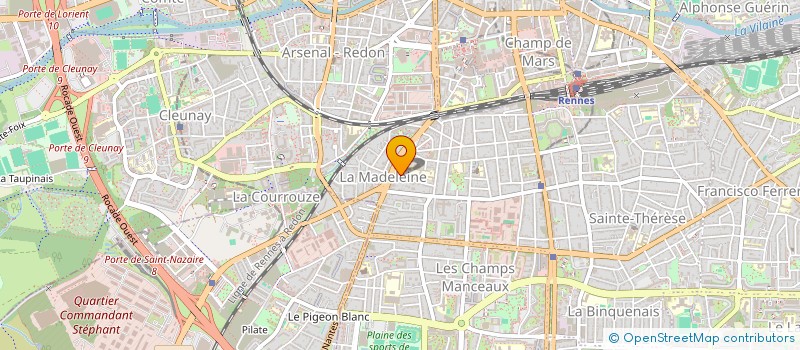 localisation de l'entreprise MADAME MARIE BARRE  RENNES